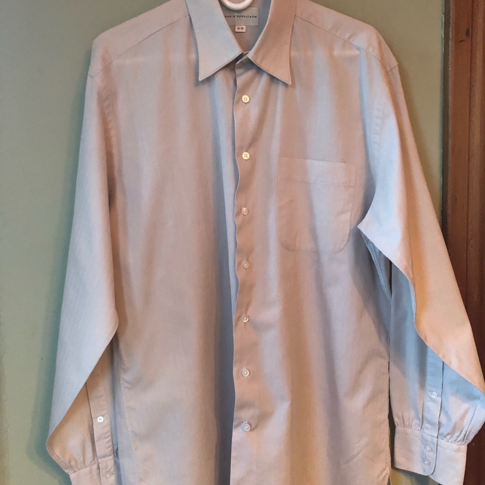 Nordstrom Button-down Dress Shirt L 16-36 EUC - Picture 2 of 8